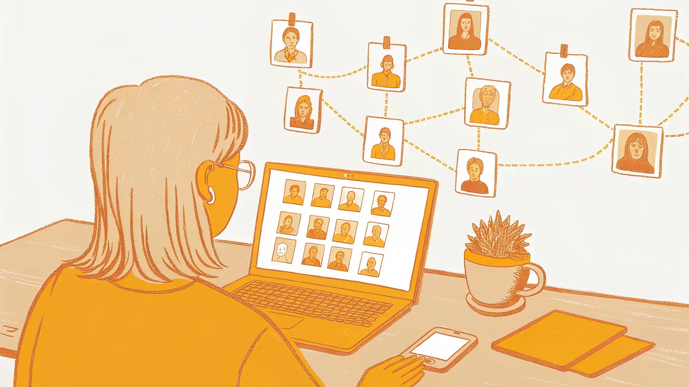 operations professional at laptop watching AI agent autonomously connect multiple business apps