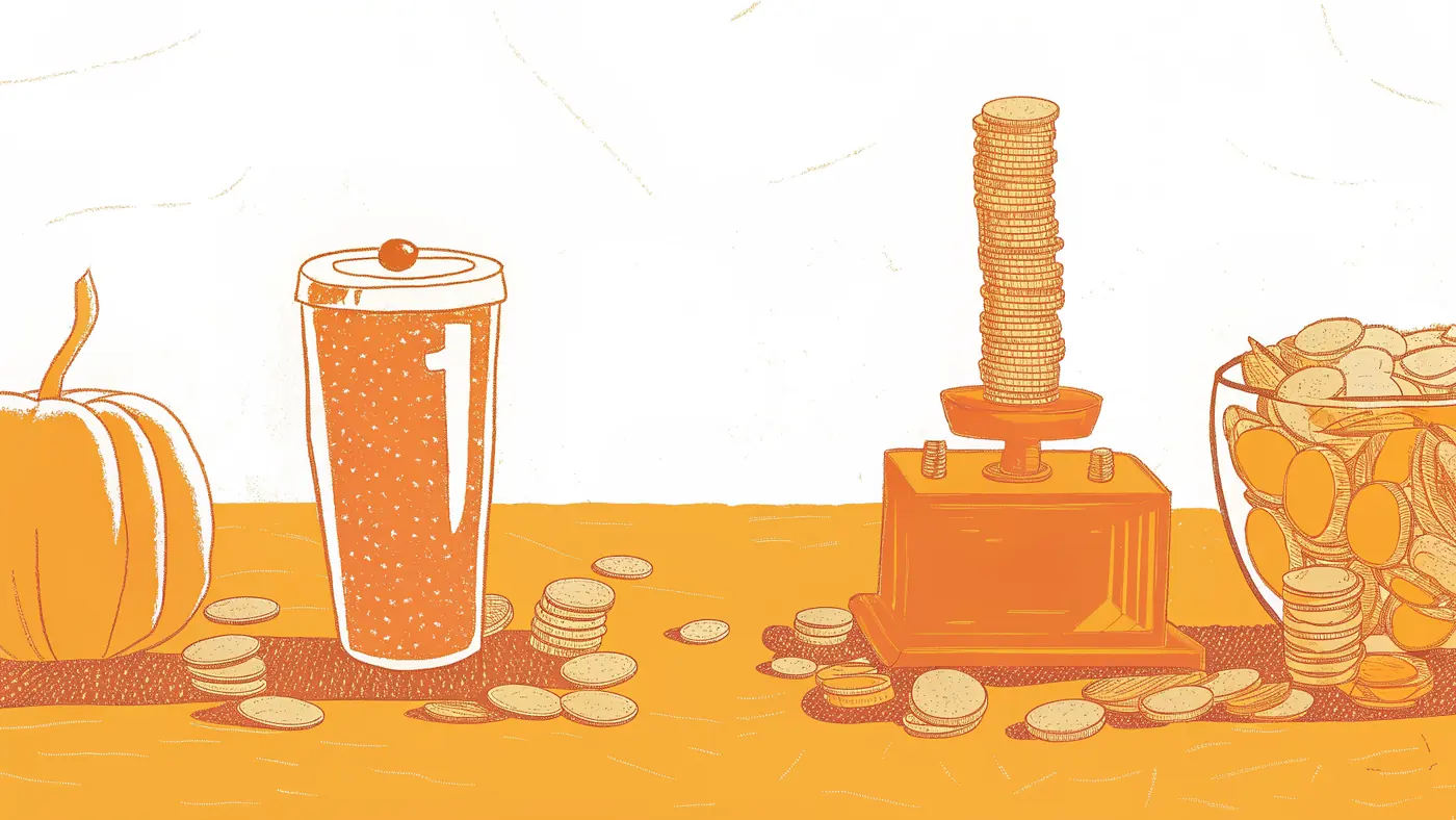 Two billing meters overflowing with costs beside a cracked piggy bank, revealing hidden automation pricing surprises
