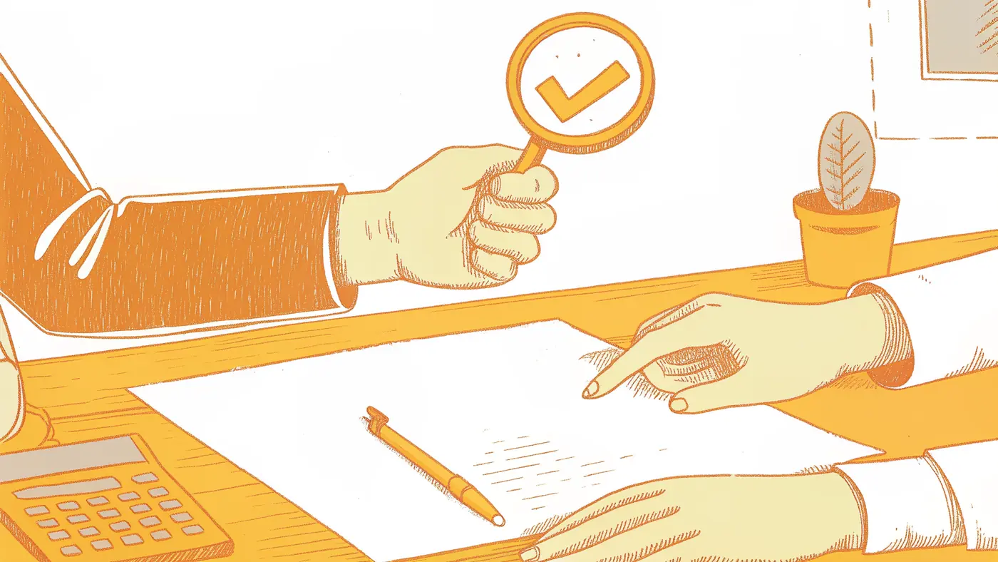COO and vendor hands over contract, vendor controls resolution checkmark definition