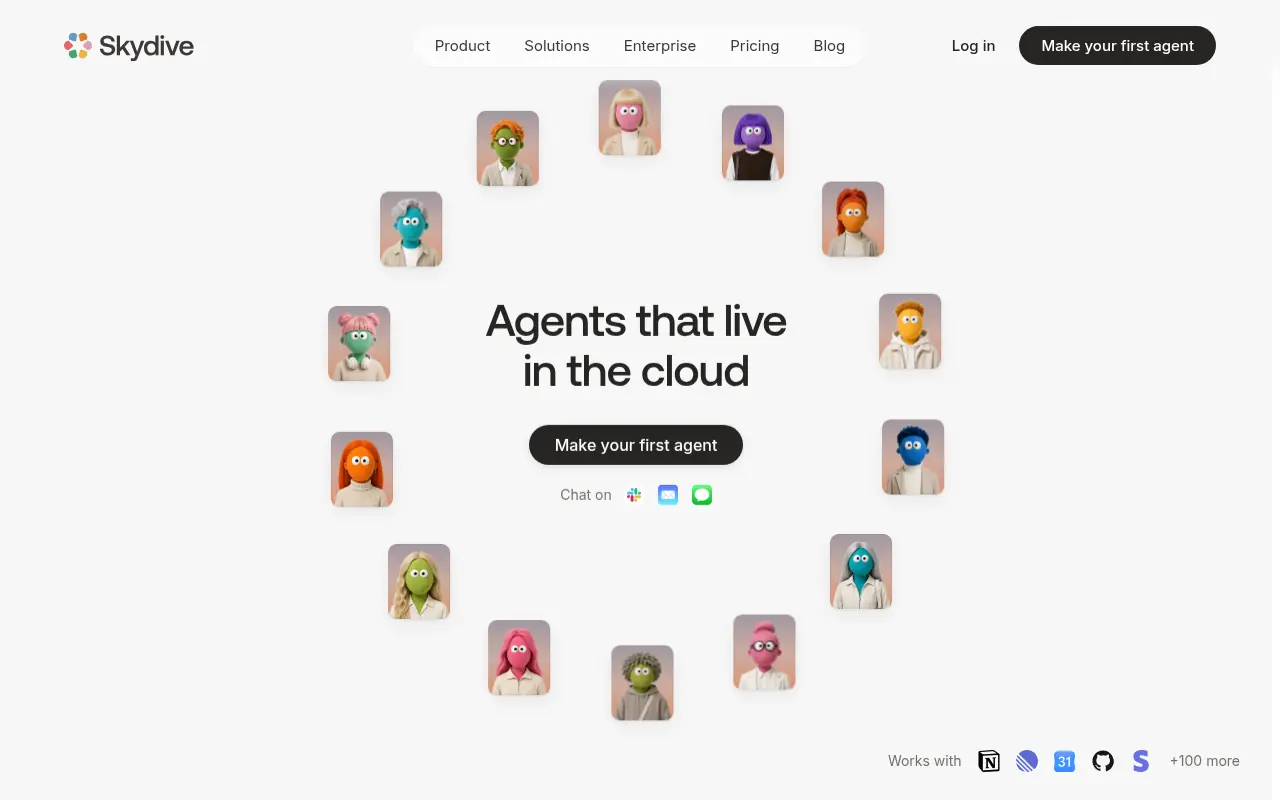 AI Agents For Marketing Teams - skydive best agent platform