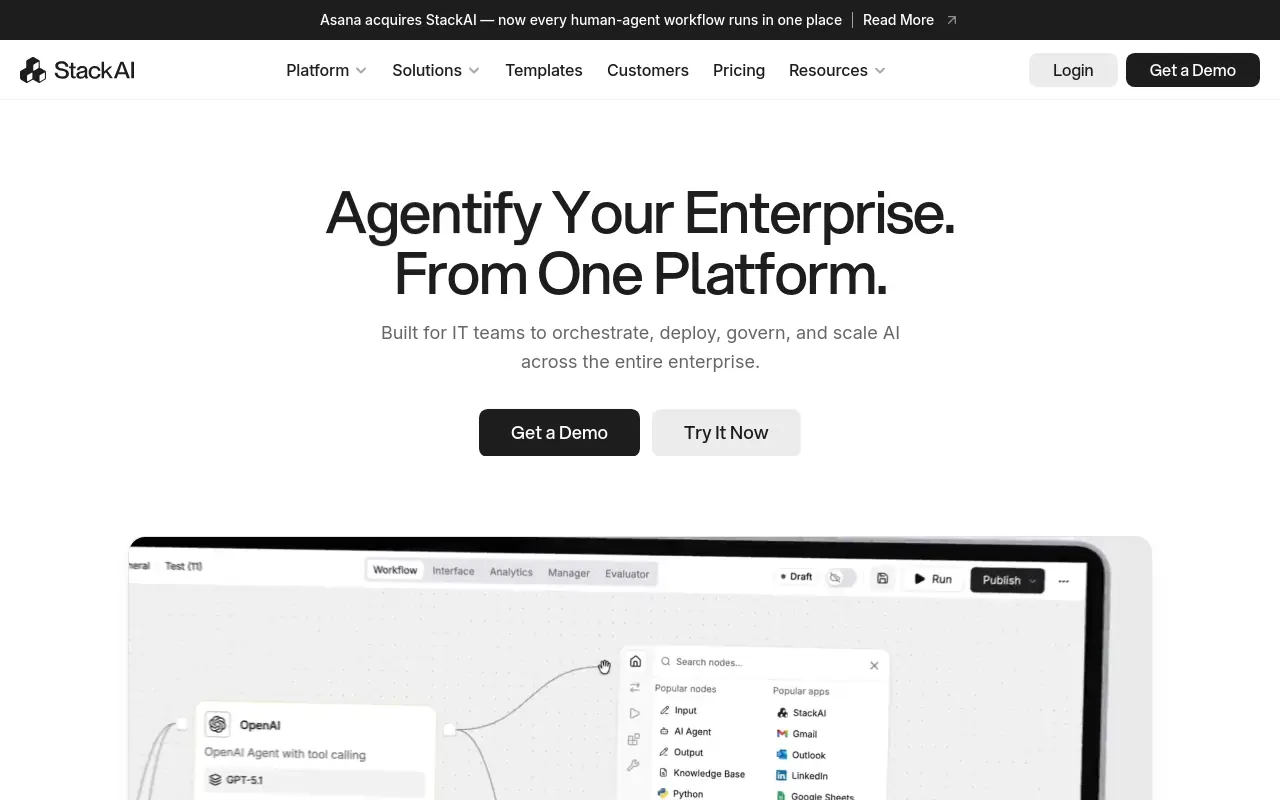 AI Agent Platform Comparison - stack best enterprise teams