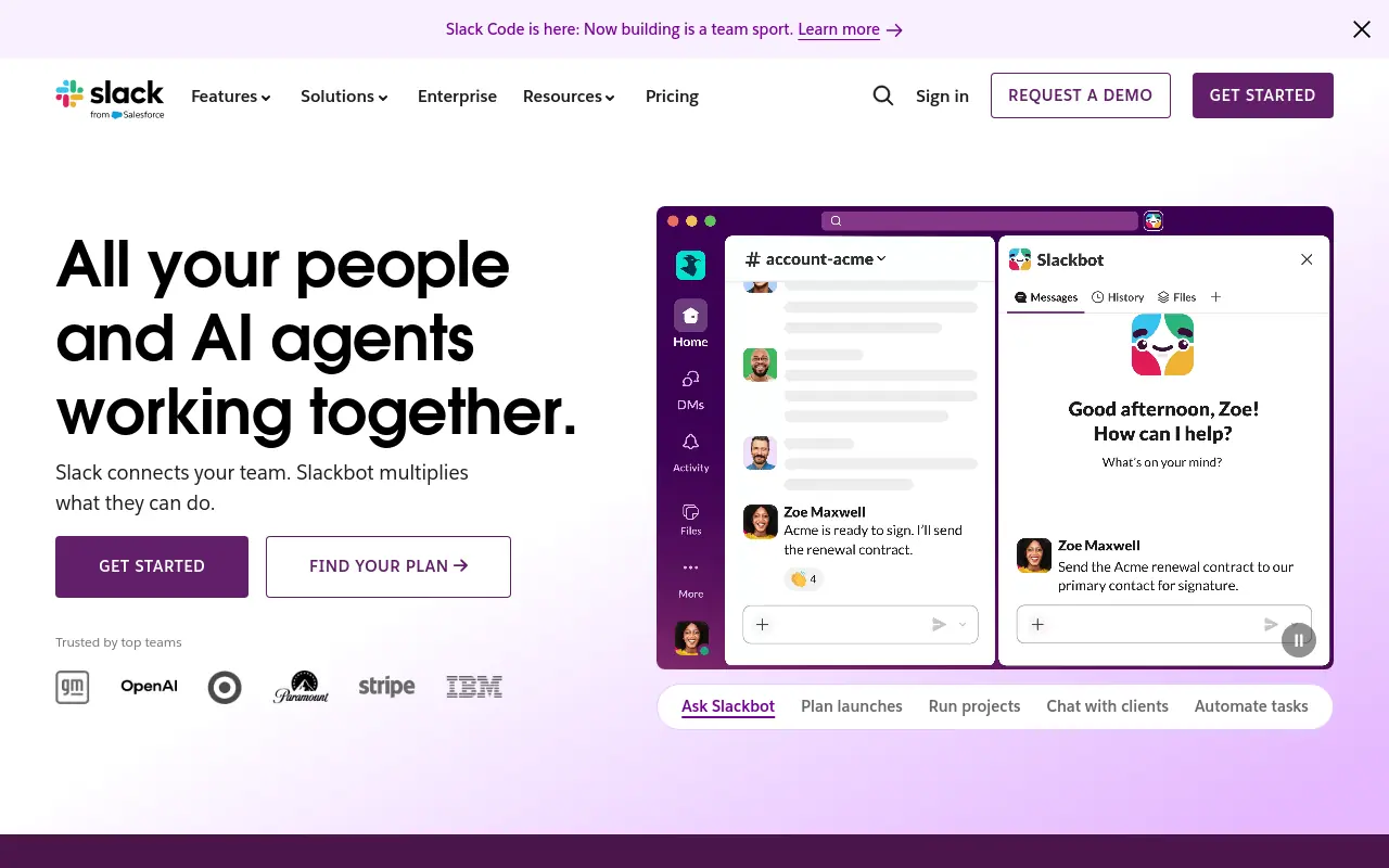 AI Agent For Slack - best native teams already