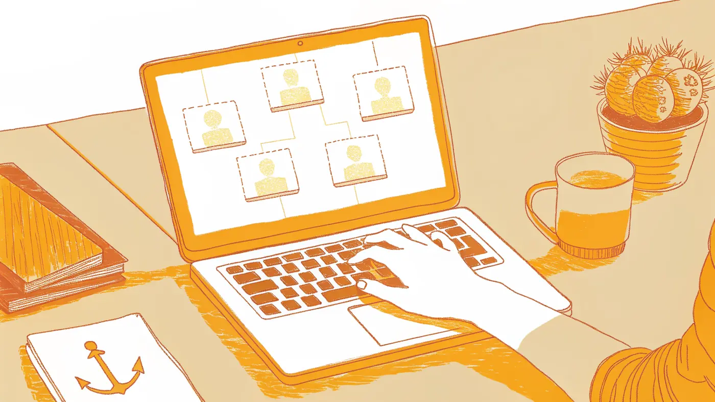 ops lead configuring coordinated AI agents connecting Slack, CRM, and email at desk