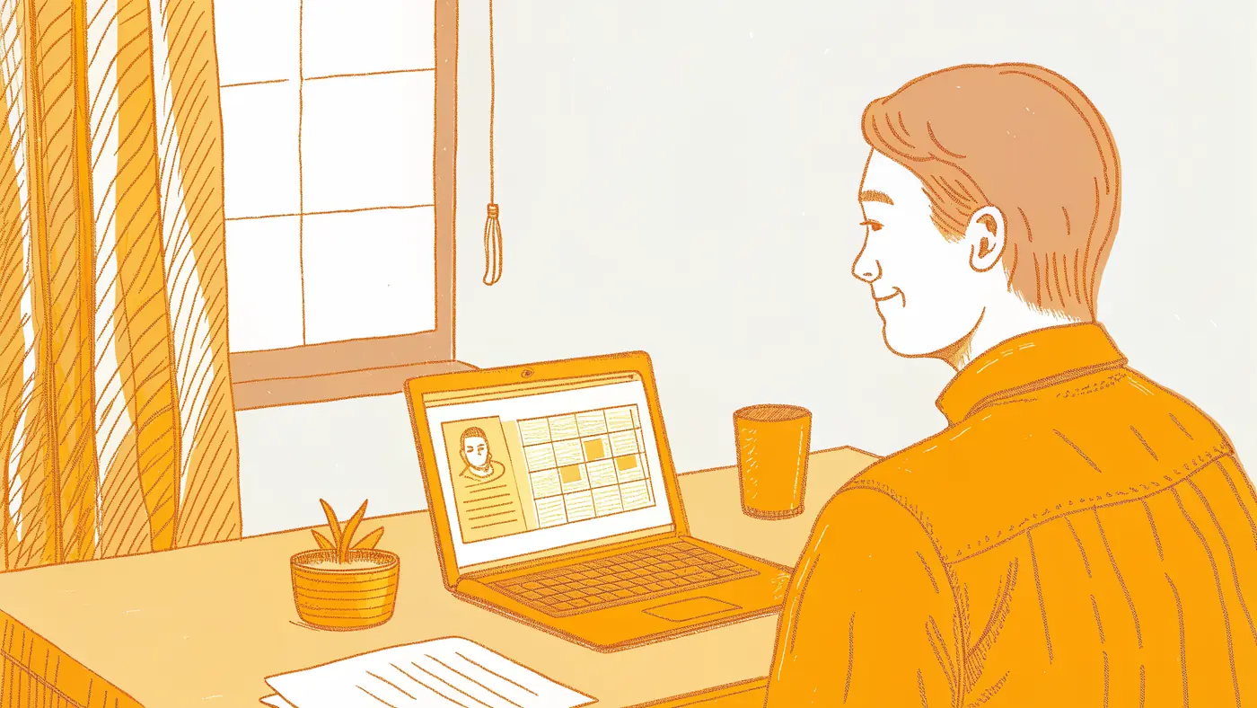 Founder reviewing an AI agent briefing checklist at a laptop before committing to a tool