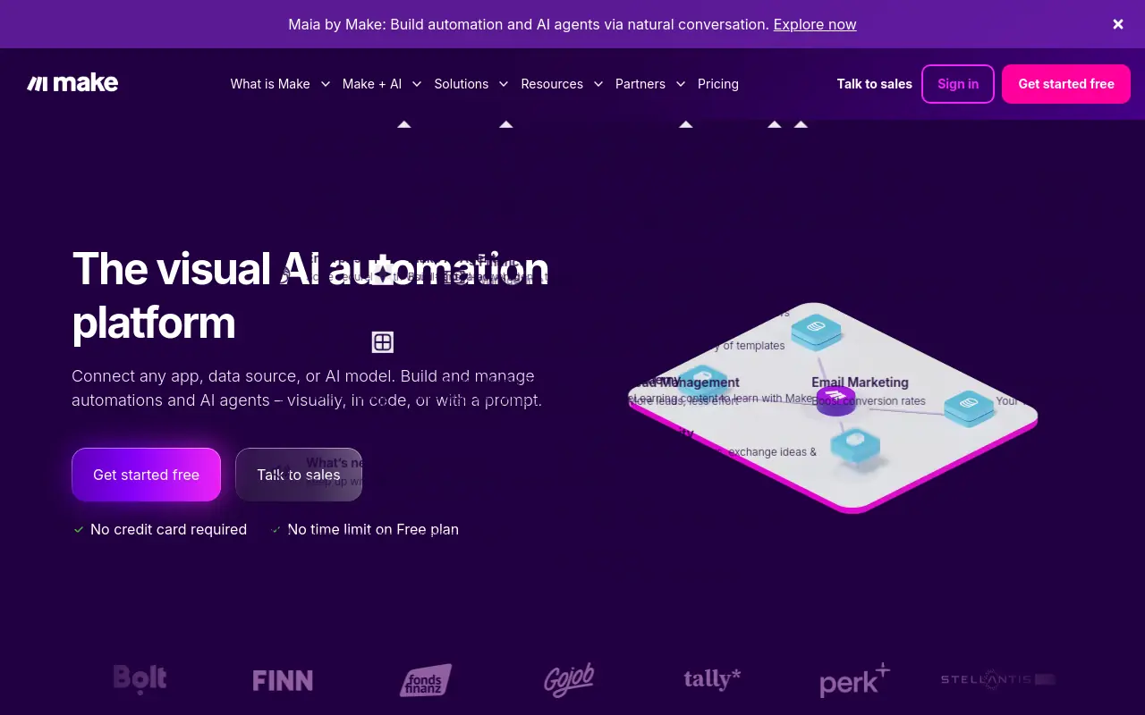 Best AI Automation Software - make formerly integromat visual