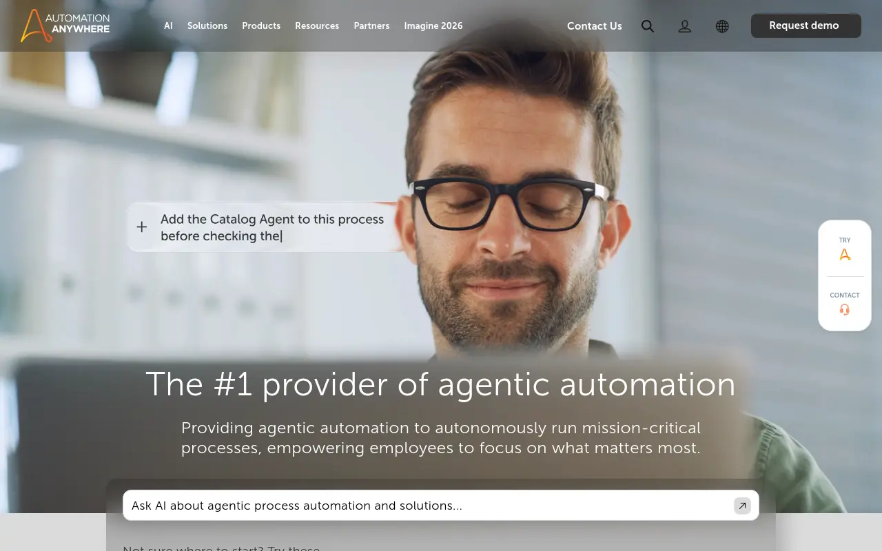 AI Agents In The Workplace - automation anywhere best manufacturing