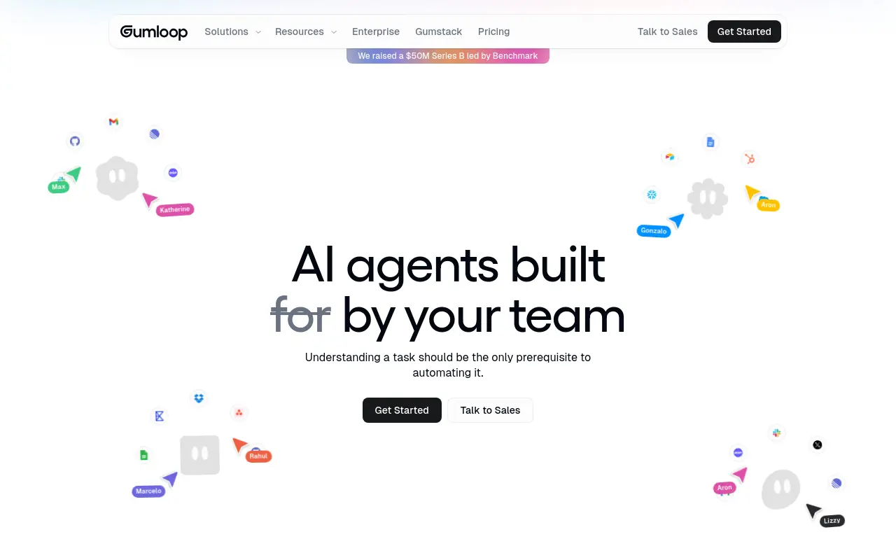 Best AI Agent Builder - gumloop agentic workflow automation