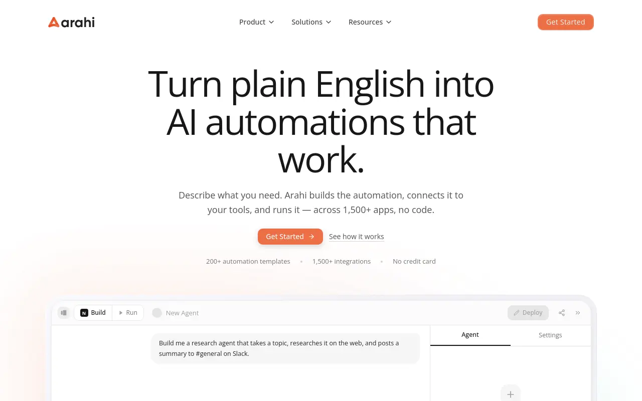 Agentic AI Companies - arahi best platform tested