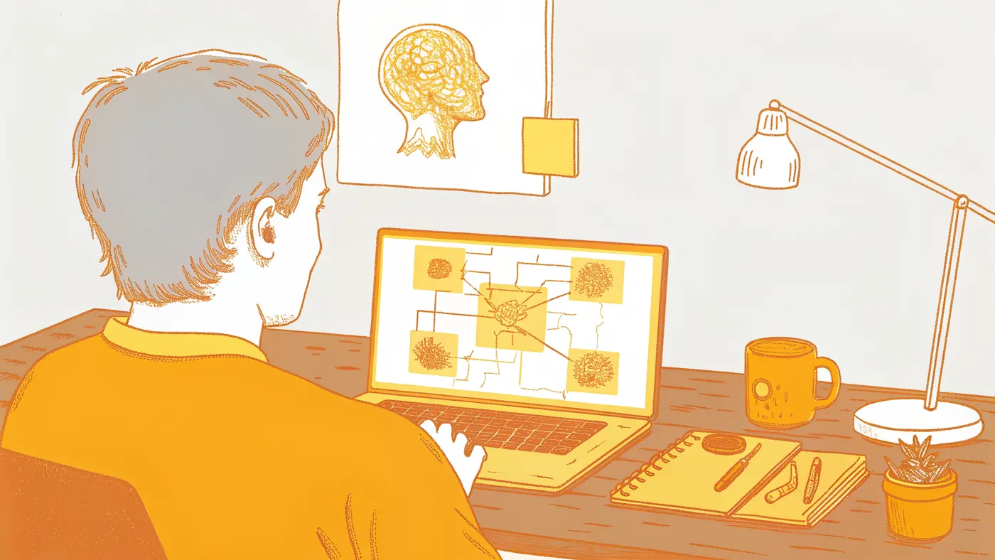 Operations professional connecting an automation platform to an LLM API on a visual workflow canvas