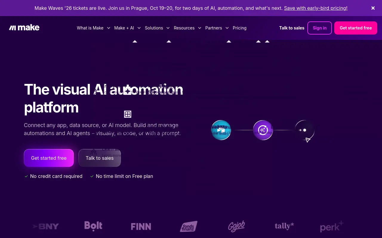 Lindy AI Alternatives - make formerly integromat best