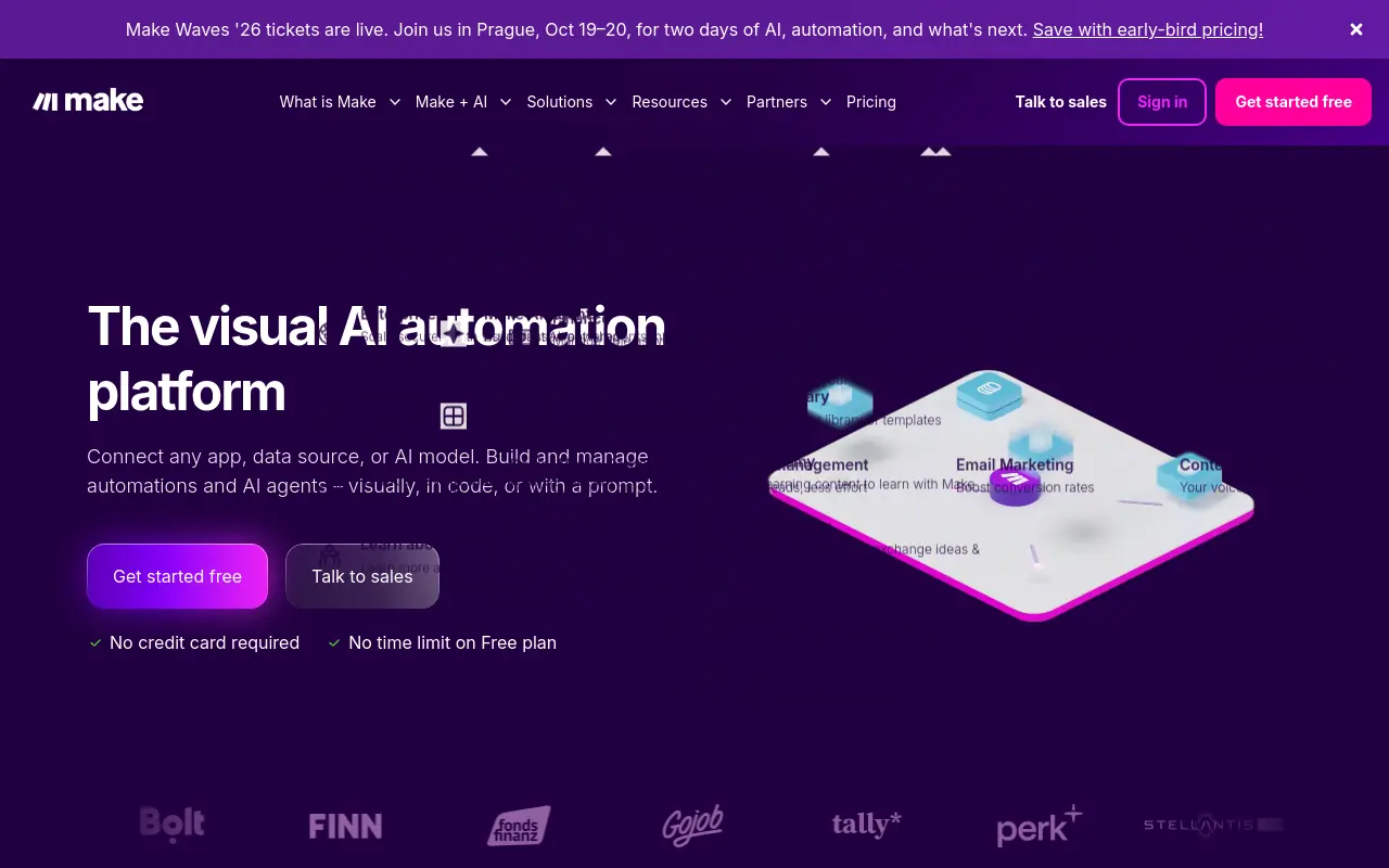 Relevance AI Alternatives - make formerly integromat best