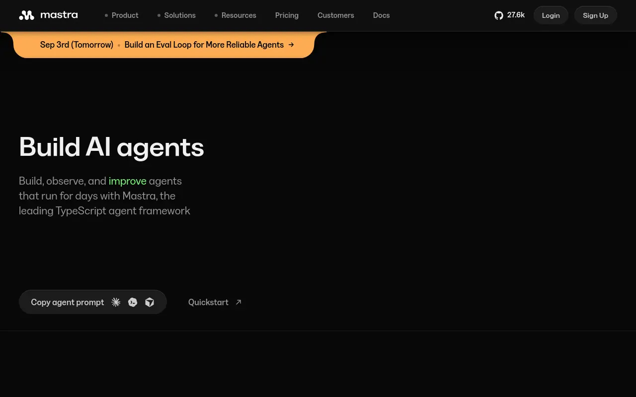 AI Agent Integrations - mastra best open source