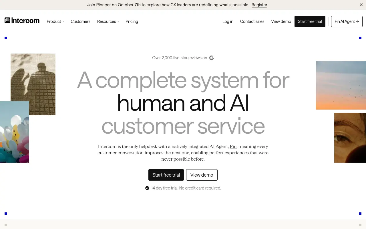 AI Agent For Slack - intercom fin best customer