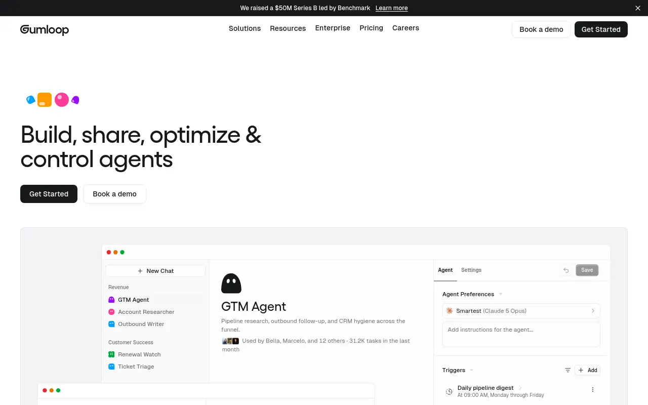 Best AI Automation Software - gumloop building powered internal