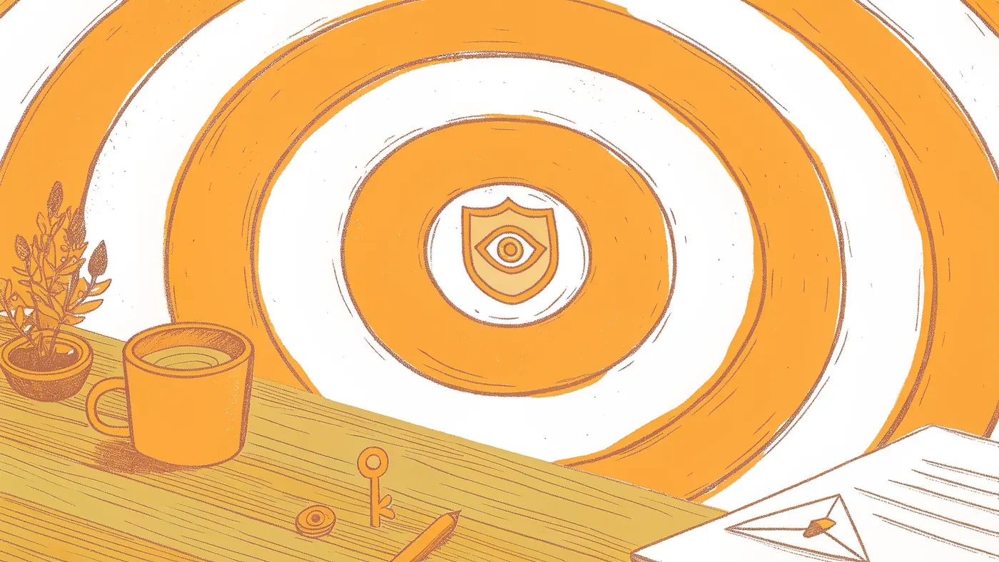 Three-ring governance target showing safety, observability, and compliance layers for AI agents