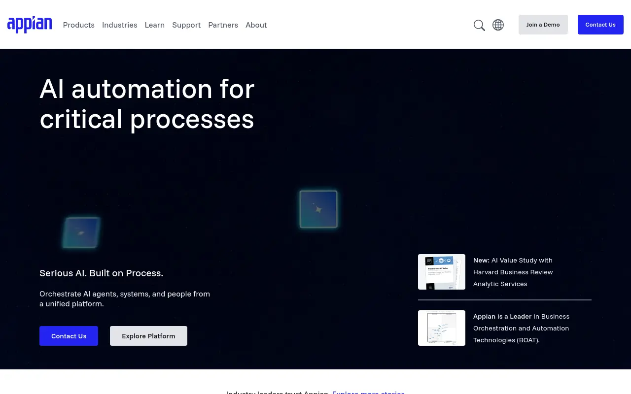 Best Agentic AI Platforms - appian process centric in