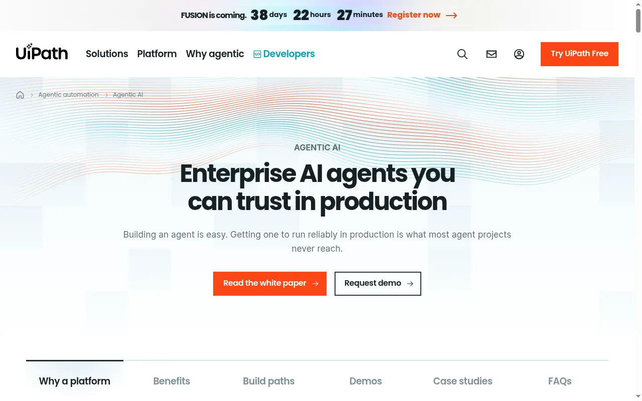 Best AI Agent Builder - uipath agents rpa to