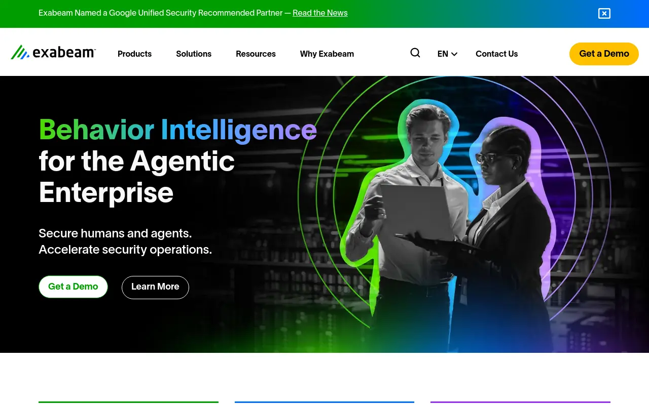 Best Agentic AI Platforms - exabeam applied to cybersecurity