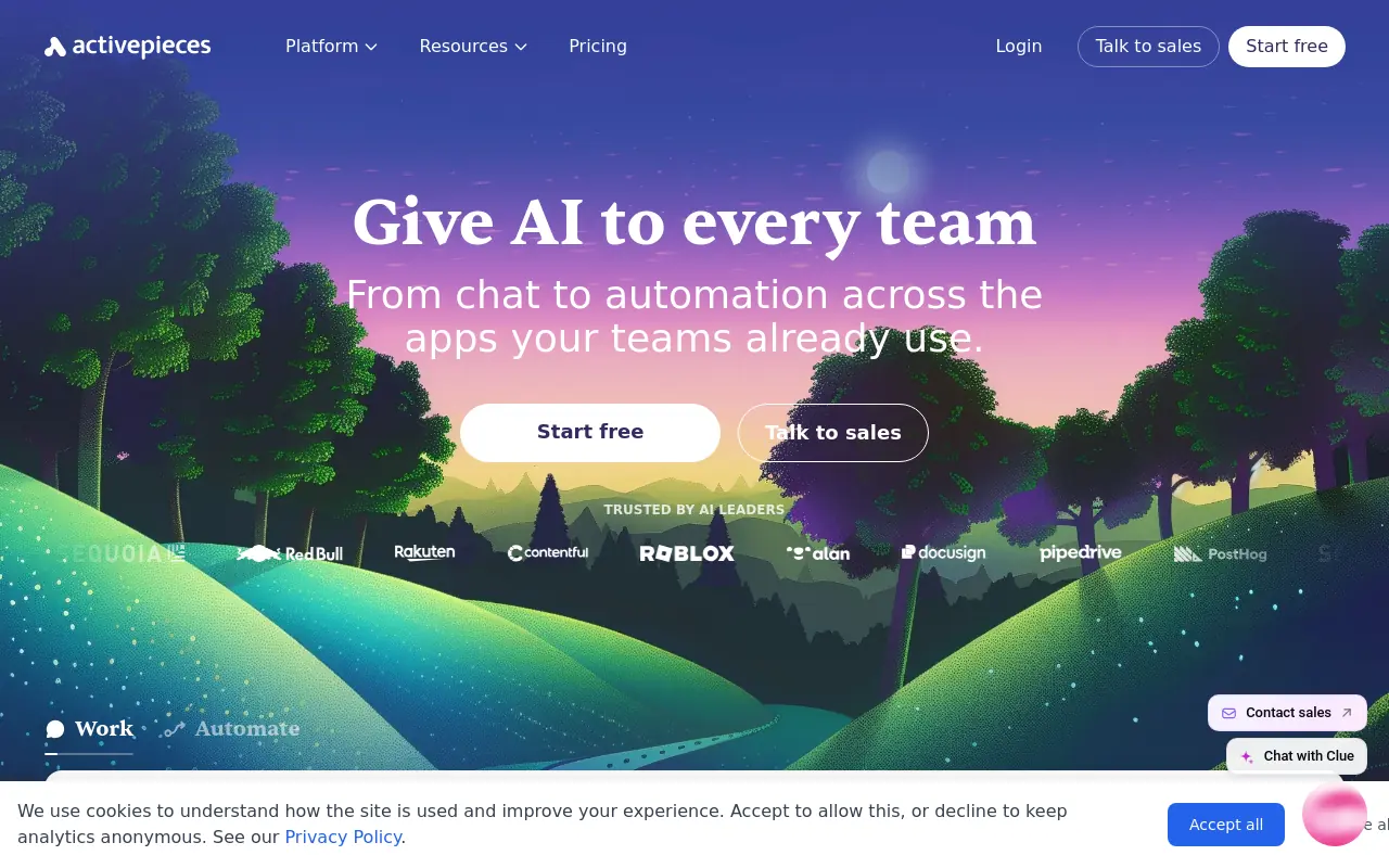 Gumloop Alternatives - activepieces best open source